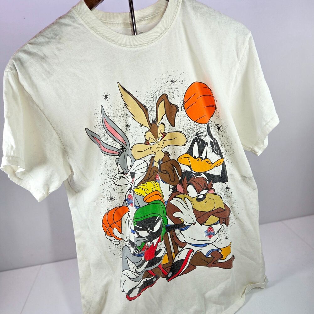 Space Jam Tune Squad T-Shirt Men’s Medium White Looney Tunes